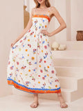 Printed Square Neck Summer Cami Dress