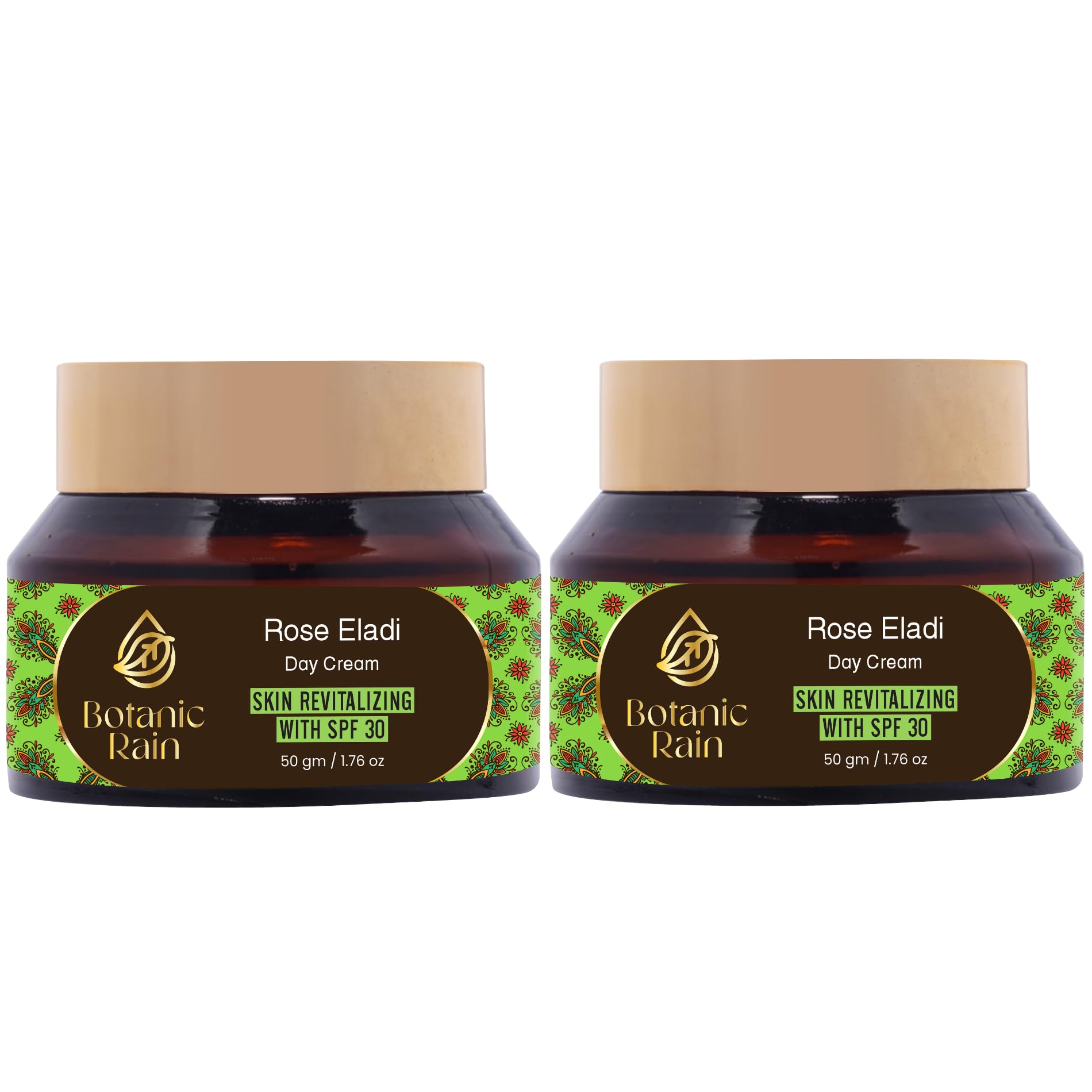 Botanic Rain Natural Face Moisturizer With SPF 30 With Rose And Eladi Organic Sunscreen For Face Ayurveda Products For Every Skin Type - Vegan Cruelty Free (2)