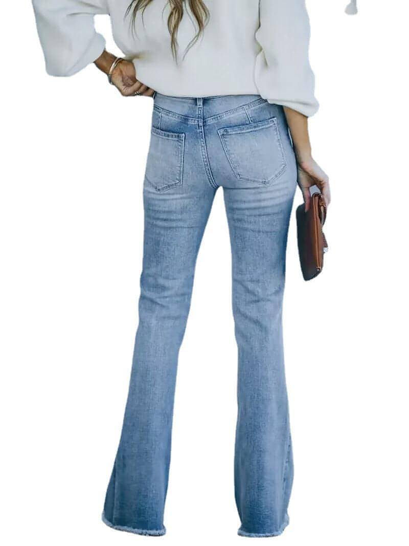 DenimDare™ Jeans Slightly Flared High Waist Slim Fit