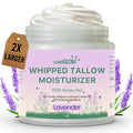 Whipped Beef Tallow Face Moisturizer | 100% Grass Fed Organic Beef Tallow Skin Face Balm Cream | Organic Lotion Balm Body Moisturizer with Honey & Lavender | 4 oz | Natural Skin Care