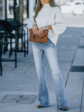 DenimDare™ Jeans Slightly Flared High Waist Slim Fit