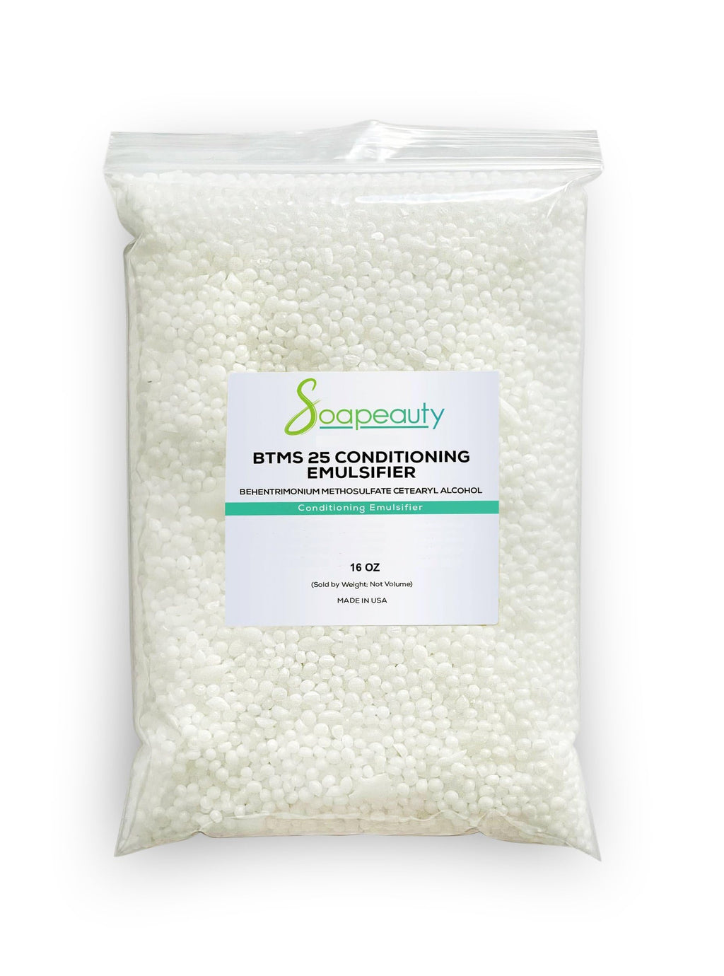 Soapeauty BTMS 25% - 16 oz - Behentrimonium Methosulfate Cetearyl Alcohol 25% Conditioning Emulsifier | Ingredient for Hair Care Skin Care Leave-in Treatment Products | 16 oz