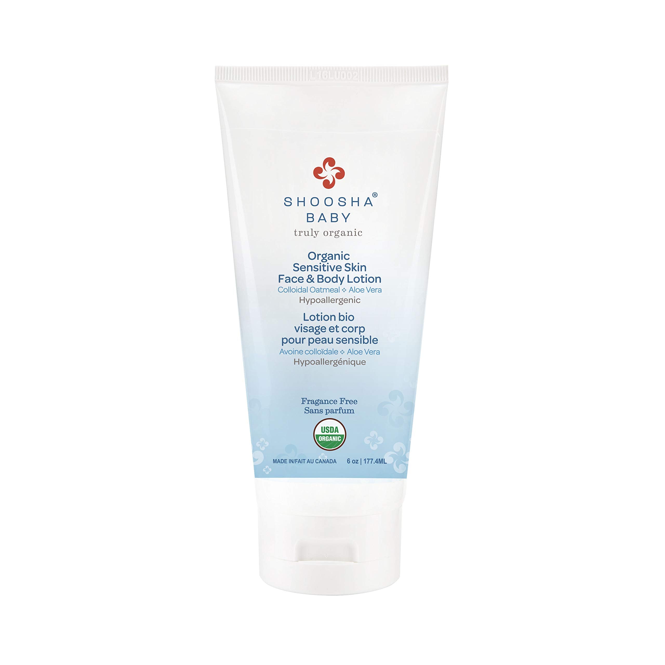 Shoosha Sensitive Skin Organic Face & Body Lotion Unscented