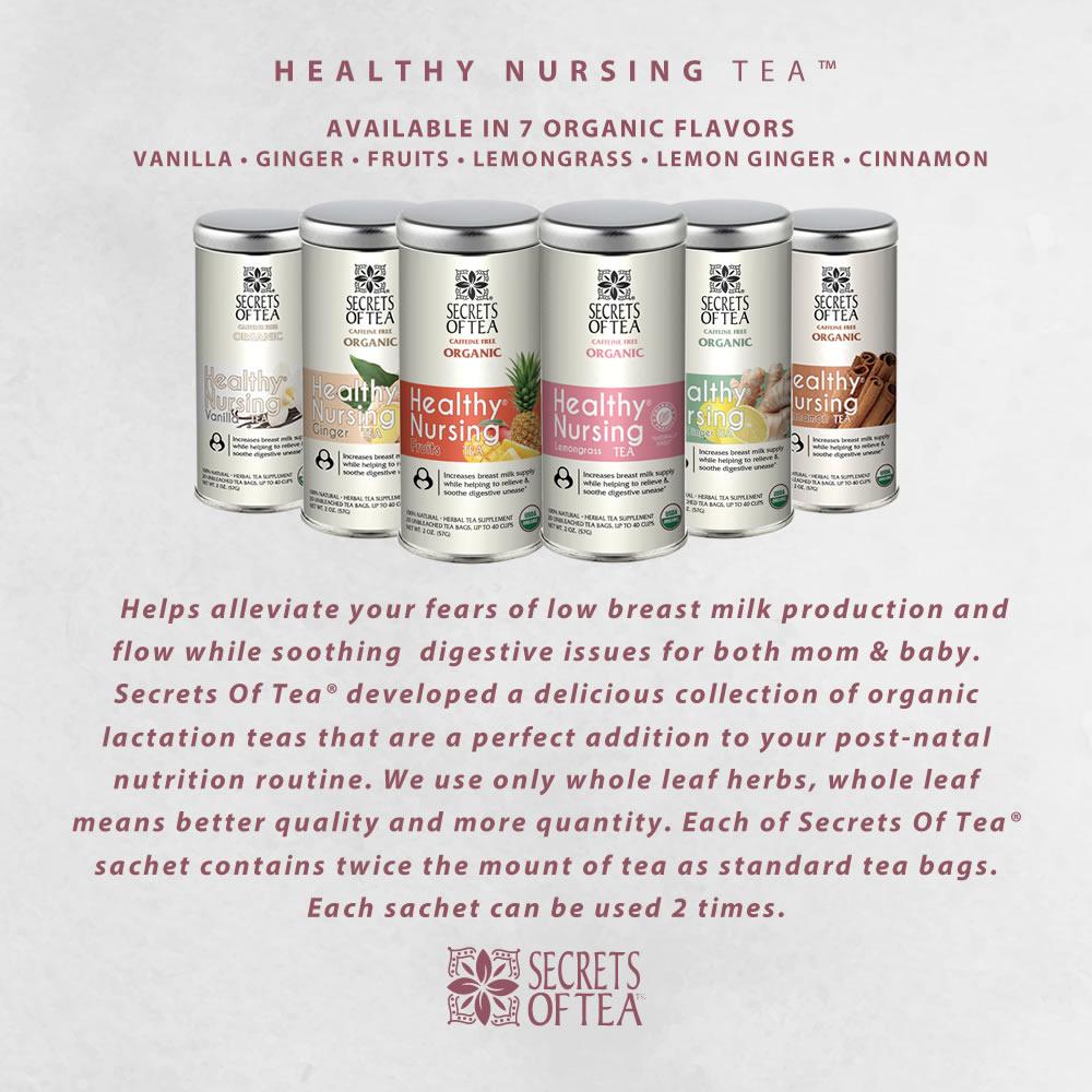 Lemongrass Lactation Tea – USDA Organic Breastfeeding Support Tea for
