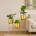 Metal Planter Stand Set for Decor